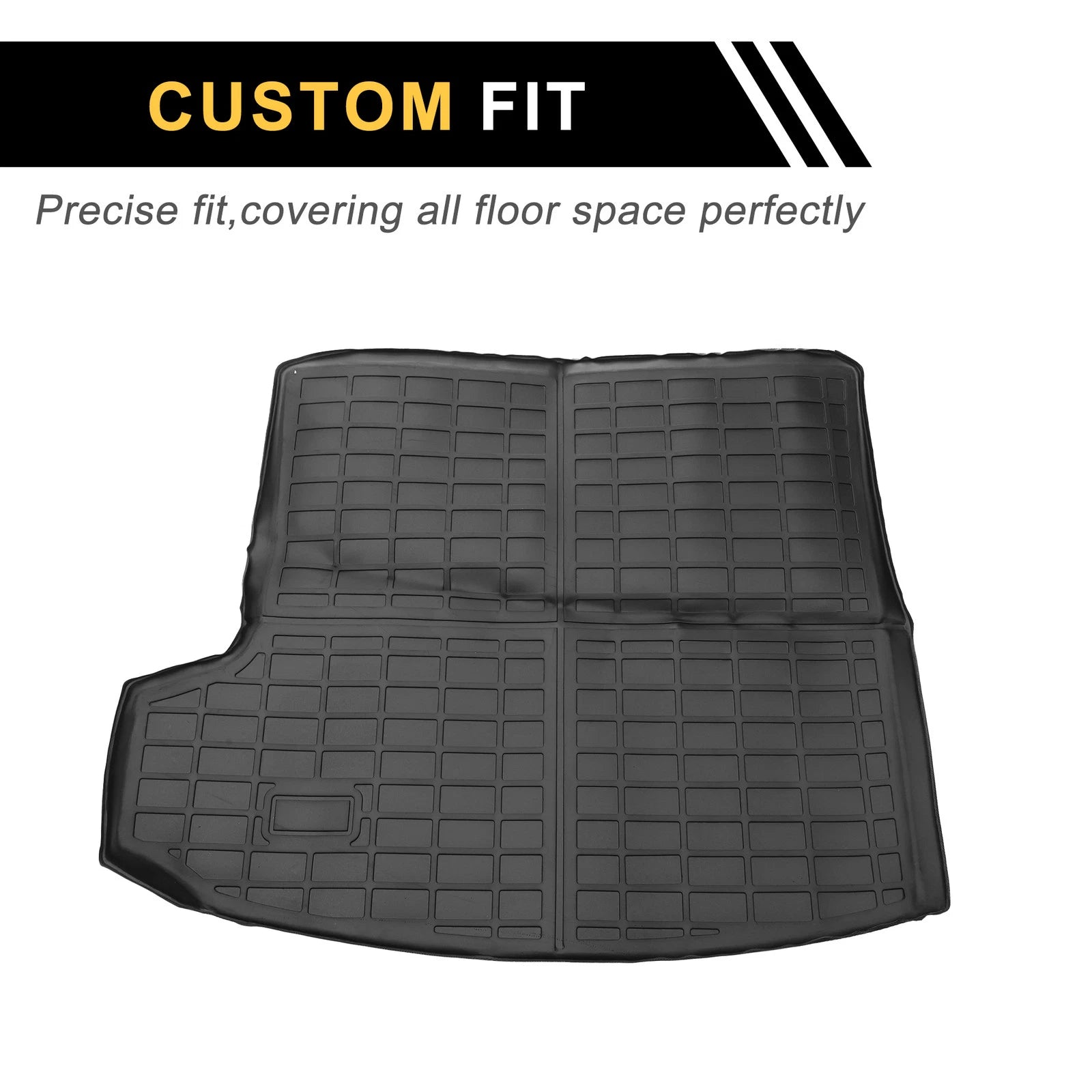 Cargo Liner Rear Trunk Mat for Acura RDX (2019–2024) TPE Checkered Pattern