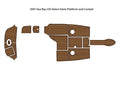 EVA Foam Teak Flooring Cockpit Pads for Sea Ray 220 Select (2007)