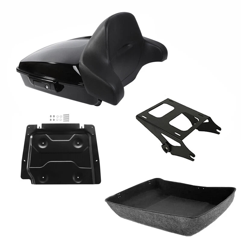Chopped Trunk Backrest Mount Base Plate for Harley Road Glide (2014–2026)