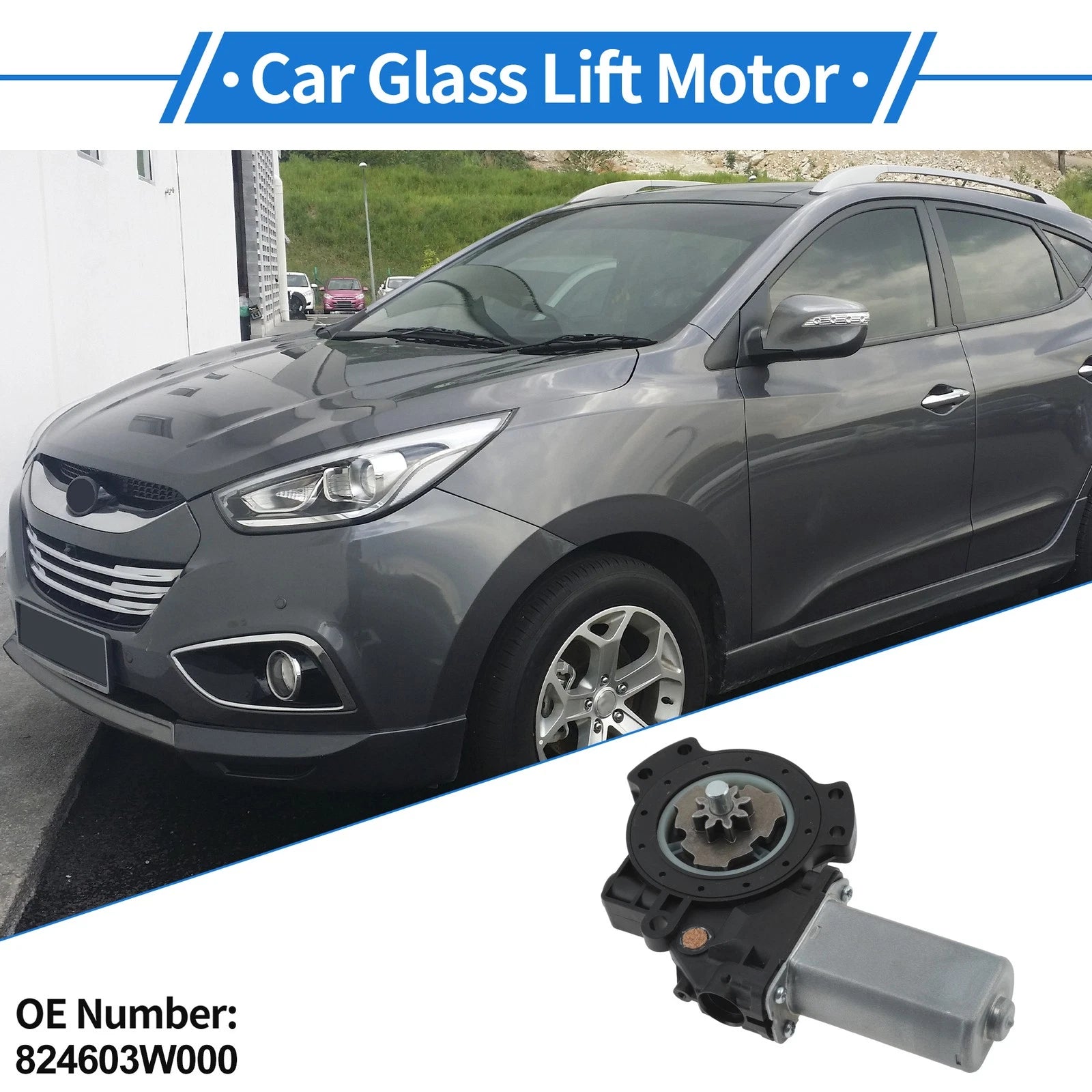 Right Front Power Window Regulator Lift Motor Replacement for Hyundai Tucson (2010–2015)