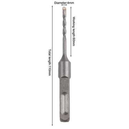 4mm Electric Hammer Drill Bit with Spiral Groove for Efficient Wall Penetration