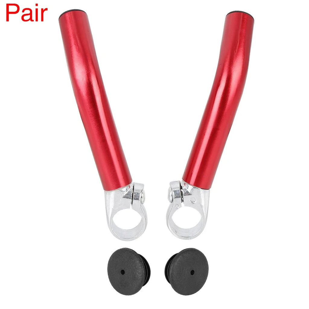 Bicycle Handlebar End Grips Replacement with Bar Ends Plug Red for 7/8"