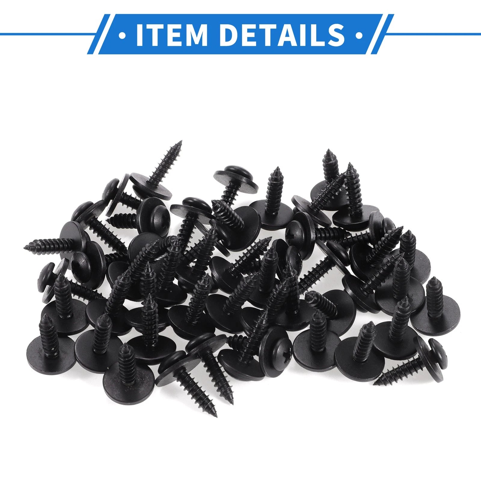 Fender Liner Splash Shield Bumper Cover Screws Kit for Honda Accord (2006–2007)