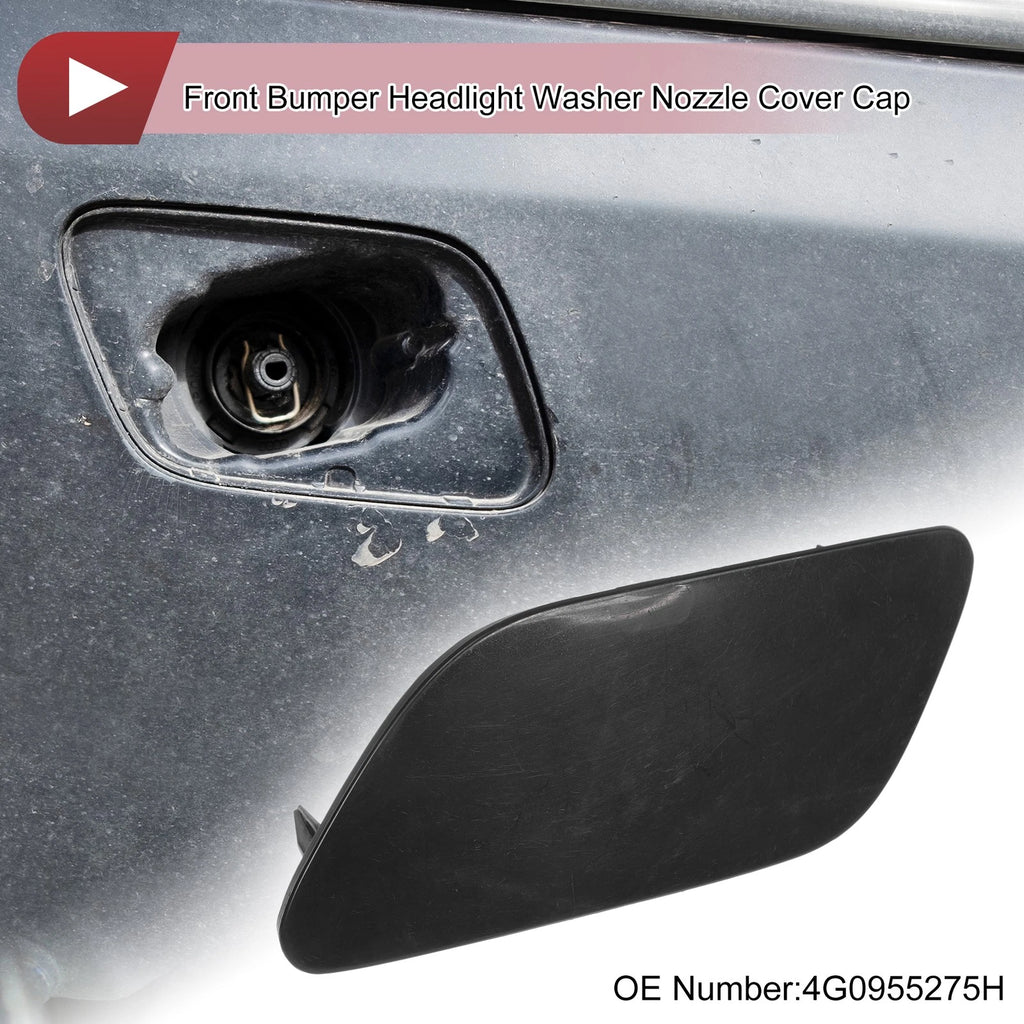 Front Left Washer Nozzle Cover Cap Unpainted for Audi A6 (C7) 2015-2018