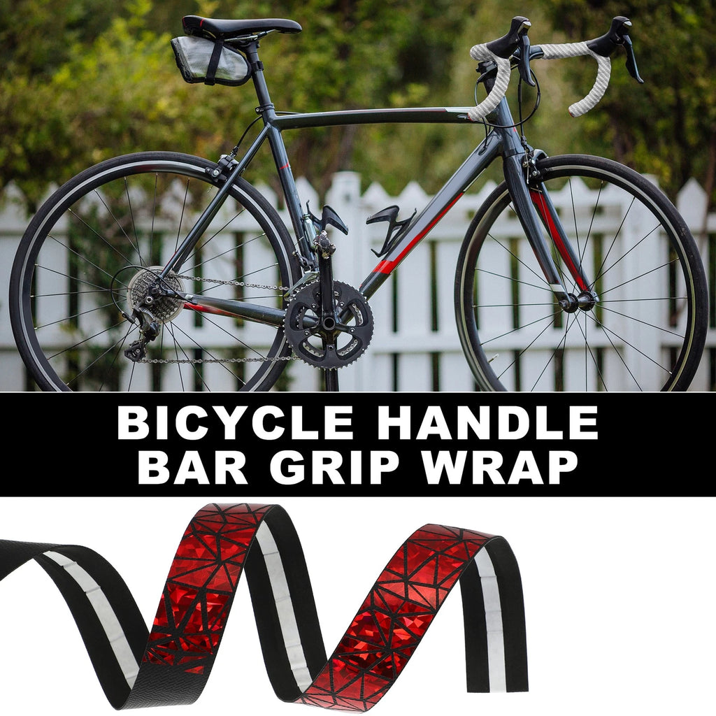 Bike Handlebar Tape with End Plugs Replacement for Road Bike (Black)