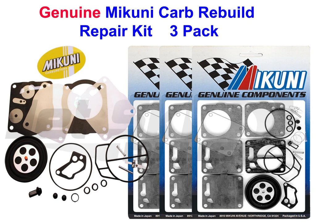 Mikuni Triple Carburetor Rebuild Kit for Yamaha Wave Raider 1100 (1993–1999)