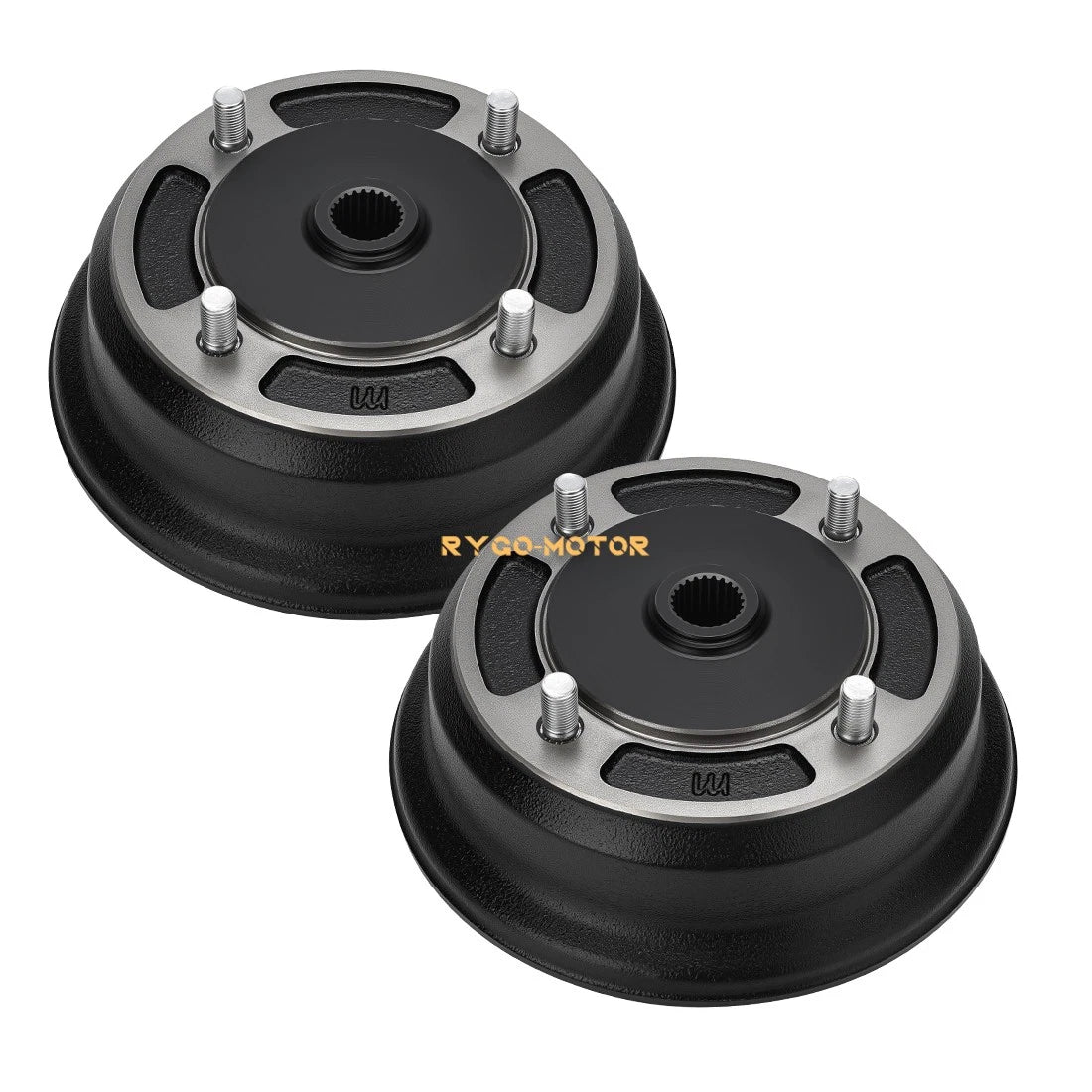 2Pcs Rear Brake Drums 41038-0035 for Kawasaki Mule 2510 3000 3010 3020 4000 4010
