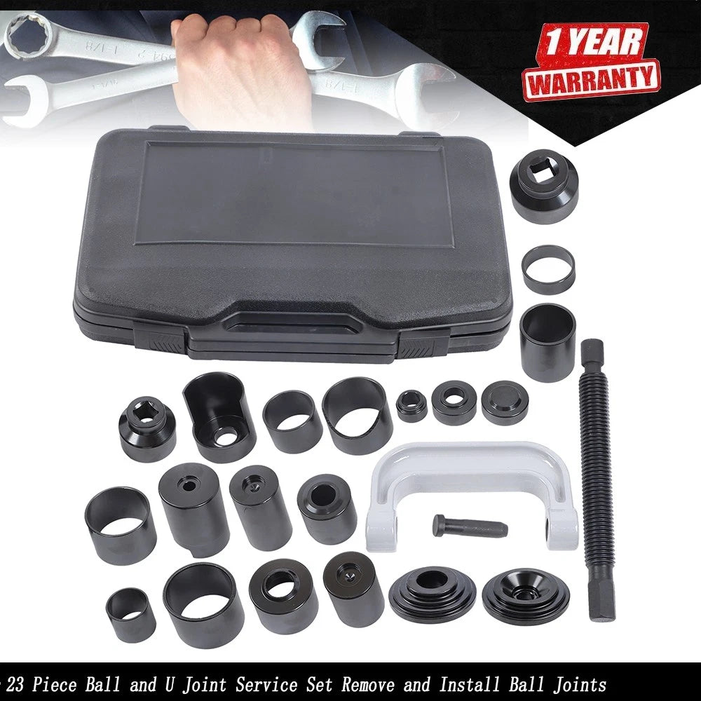 23 Piece Ball and U-Joint Service Tool Set for Universal Applications