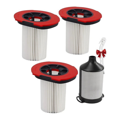 3X Replacement HEPA Filter Set for Bosch Unlimited 10/9 Vacuum