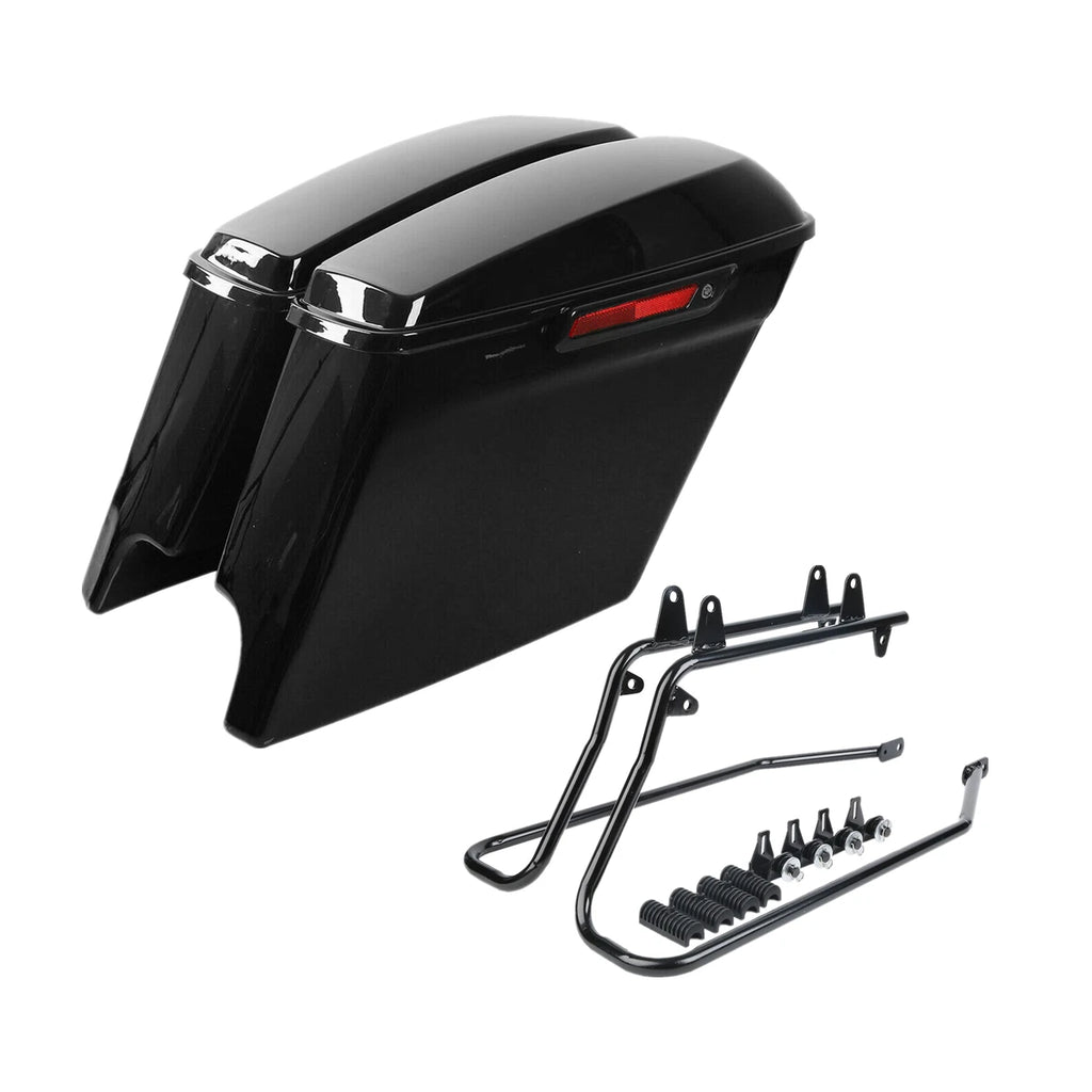 5'' Hard Saddlebags Black Conversion Bracket for Harley Softail (1984–2017)