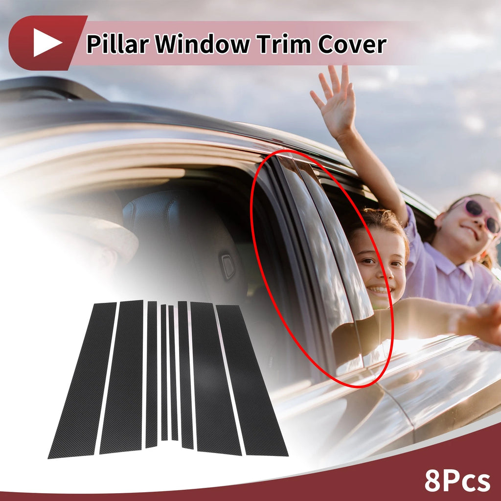 Door Pillar Window Trim Front Rear Left Right Set for Lexus GX 460 (2010–2023)