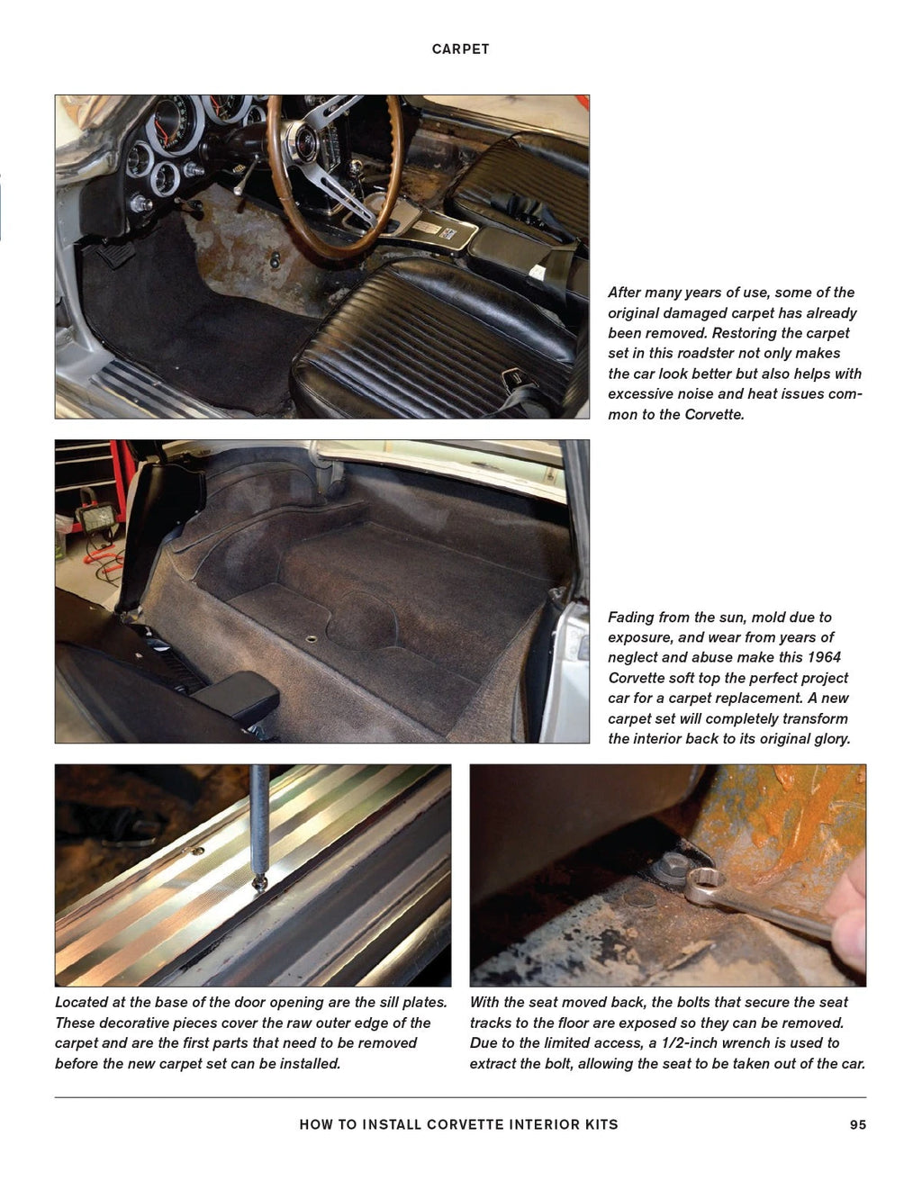 Corvette Interior Kits Installation Manual for C1 C2 C3 (1953–1982)