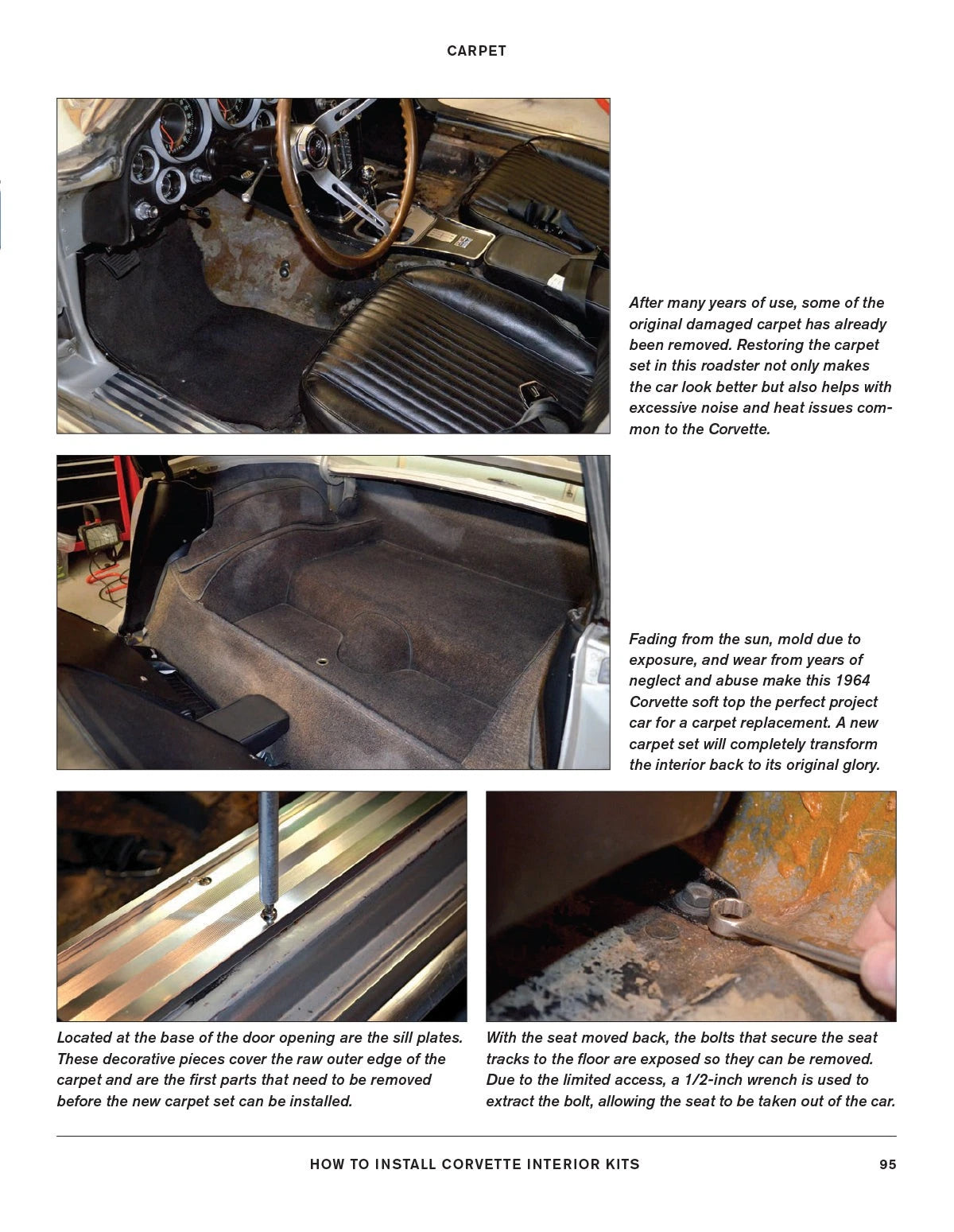 Corvette Interior Kits Installation Manual for C1 C2 C3 (1953–1982)