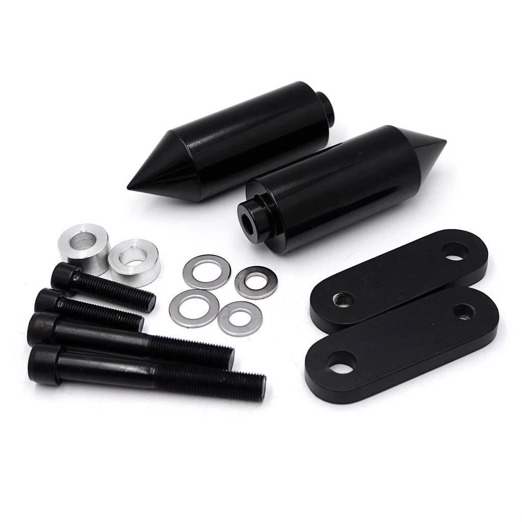 Black Spike Frame Slider Crash Protector for Honda CBR1000 (2004–2005)