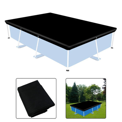 Rectangular Pool Cover for Debris Blockage and UV Defense