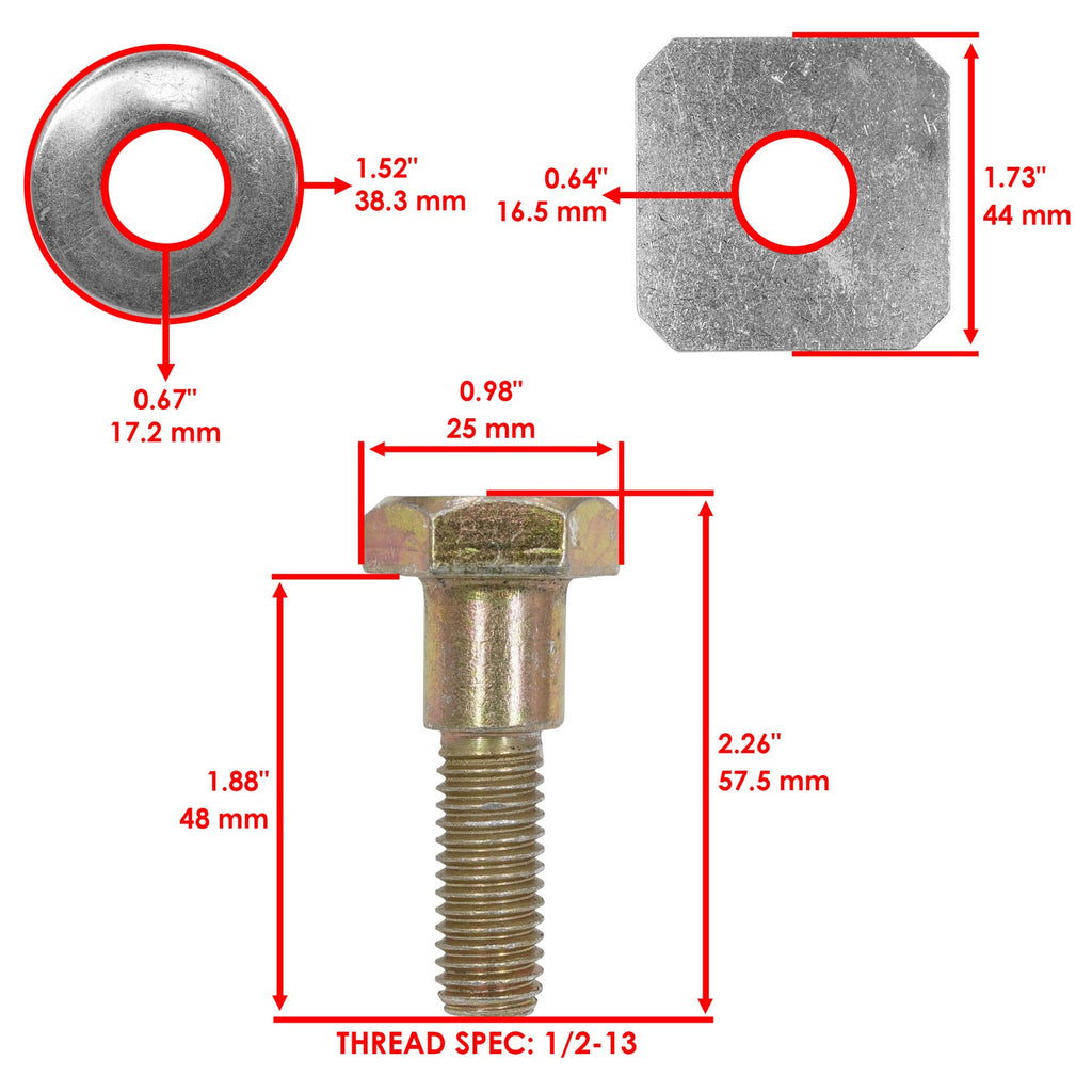 72 Inch Deck Blade with Bolt Replacement for Gravely PM 272Z (2010–2016)