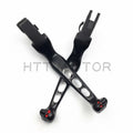 Black Smooth Wide Blade Levers for Harley-Davidson Road King (2014–2023)