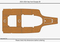 EVA Foam Teak Deck Flooring Mat for Sea Hunt 28 Escape (2023)