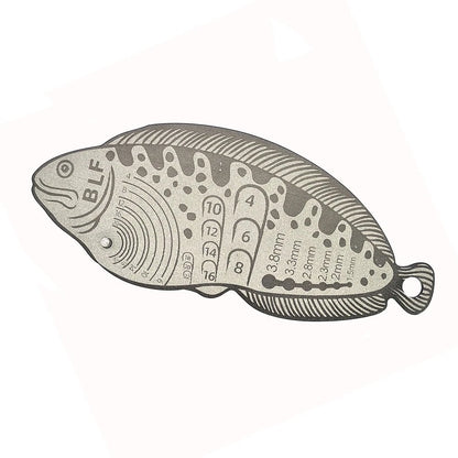 Feather Measurer Gauge for Universal Use (105mm x 42mm x 2.8mm)