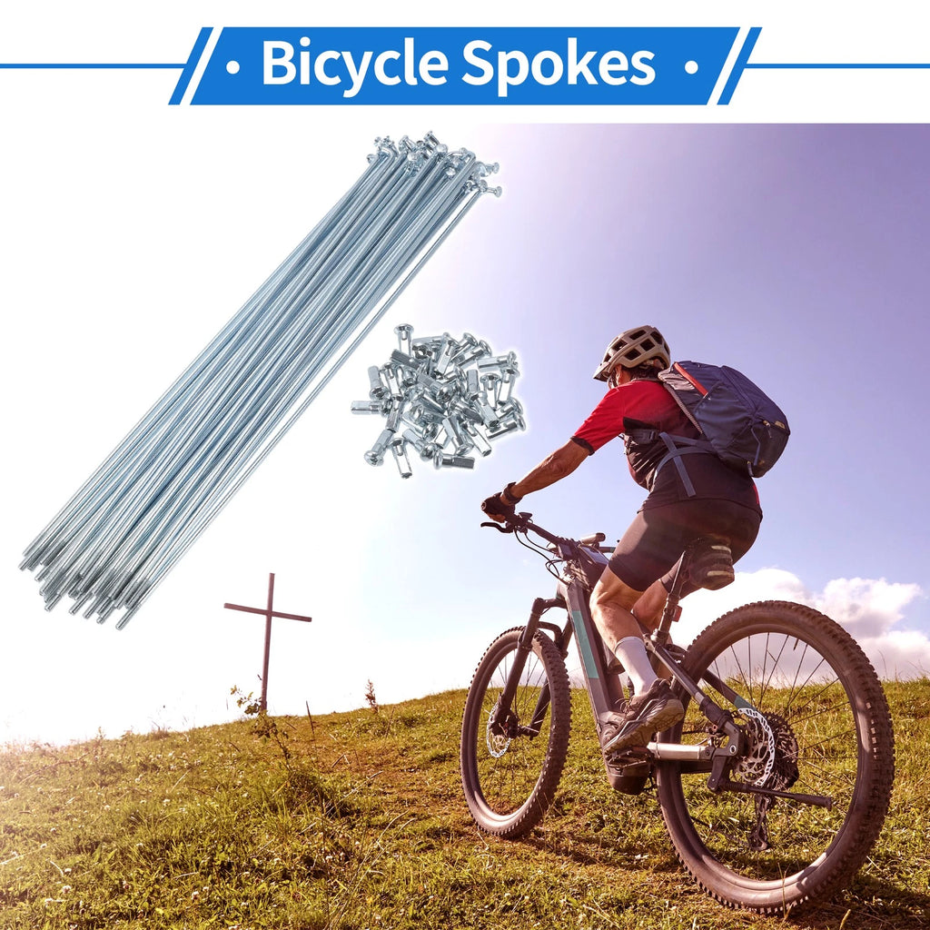 Bicycle Spokes Nipple Set 215mm for Universal Replacement (2000–2025)