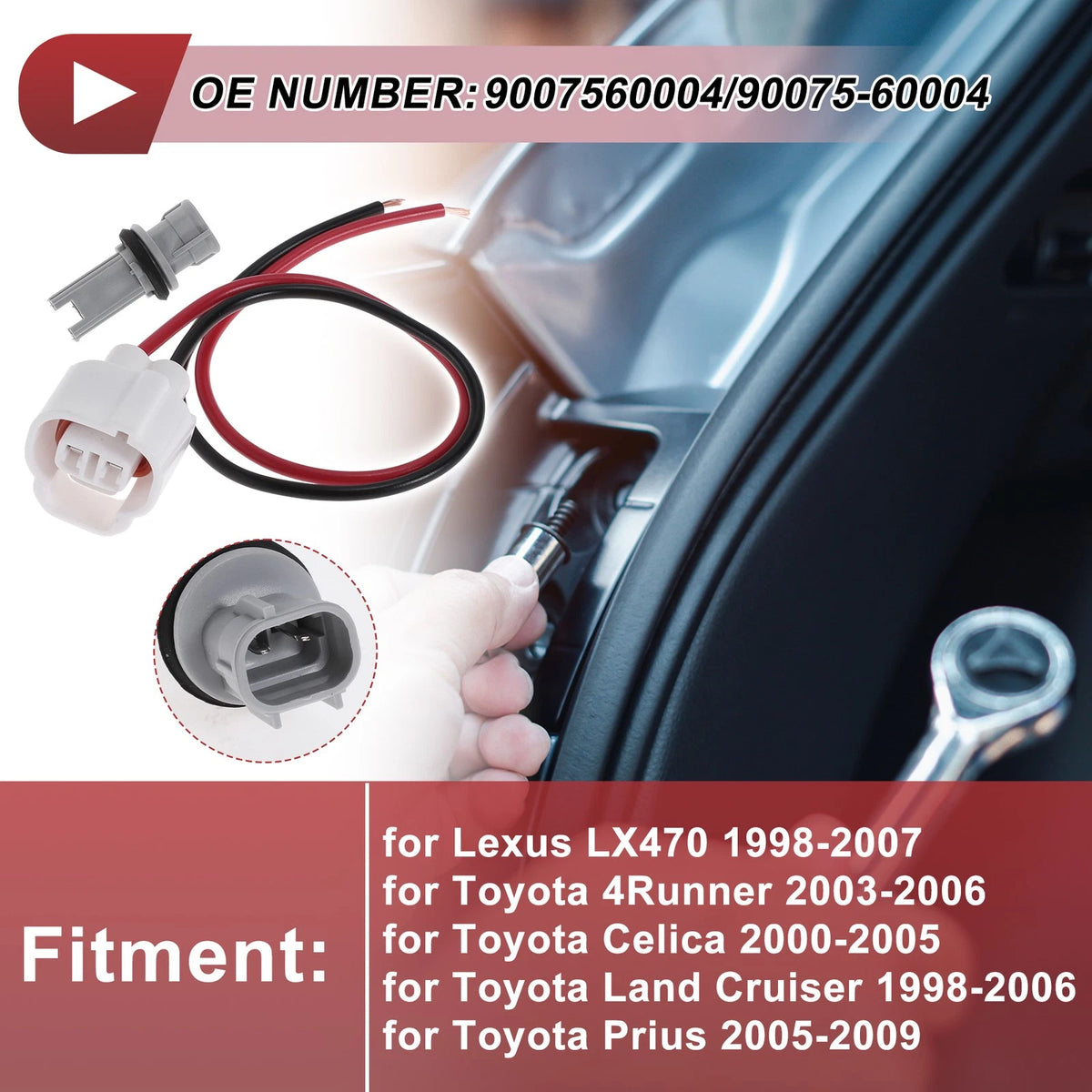 Turn Signal Light Bulb Socket Wiring for Toyota 4Runner (2003–2006)