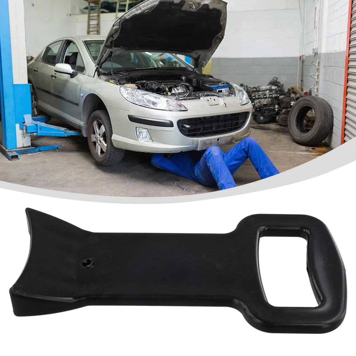 Protective and Safe Tire Mount Demount Tool for Strain Tire Changes