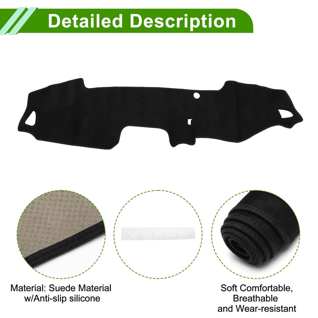 Dash Cover Mat for Mazda MX-5 ND RF Miata (2015–2020) Black