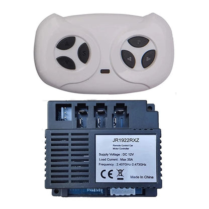 12V Receiver for Kids' Vehicles with 2 4G Remote Control System