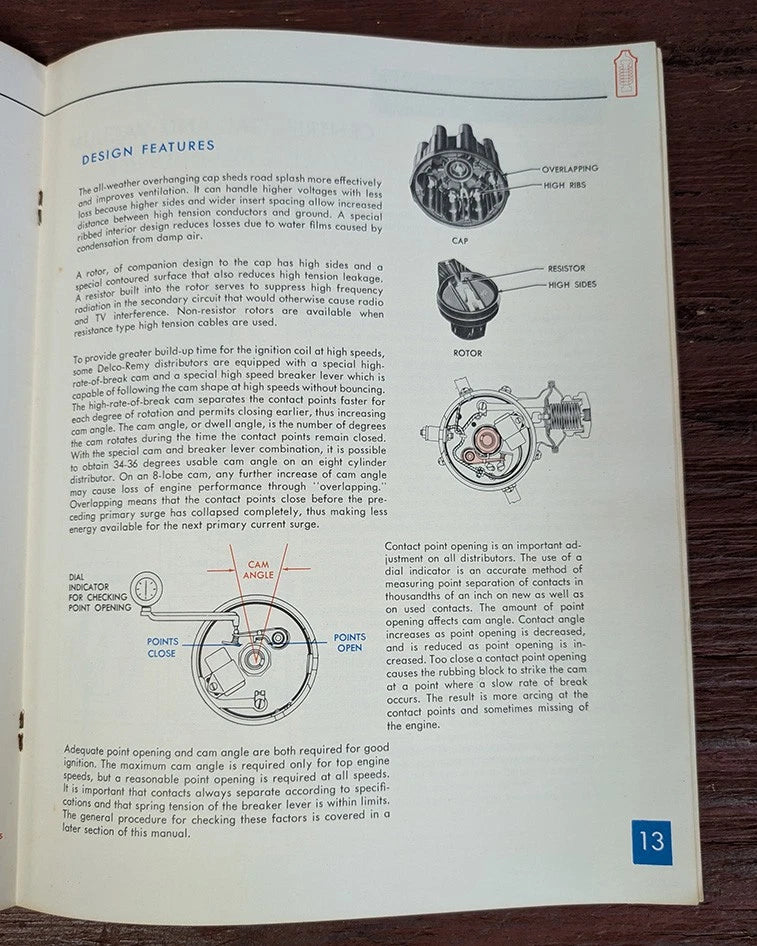 Ignition System Training Chart Manual for Delco-Remy