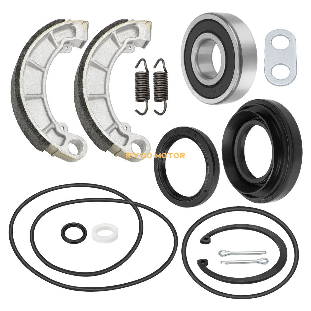 Rear Brake Drum Bearing Seal Shoe Pin Kit for Honda Rancher 420 TRX420 (2014–2023)