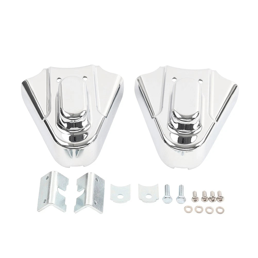 Chrome Rear Phantom Swingarm Axle Covers Kit for Harley Softail (1990–2023)