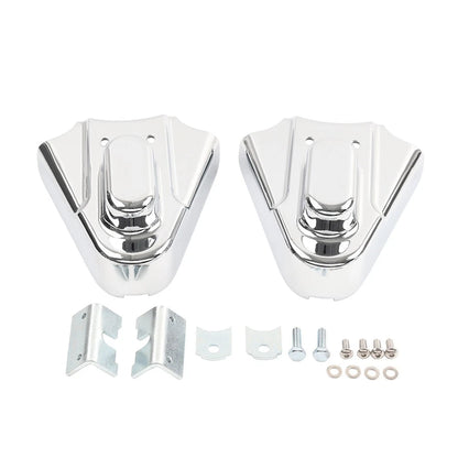 Chrome Rear Phantom Swingarm Axle Covers Kit for Harley Softail (1990–2023)