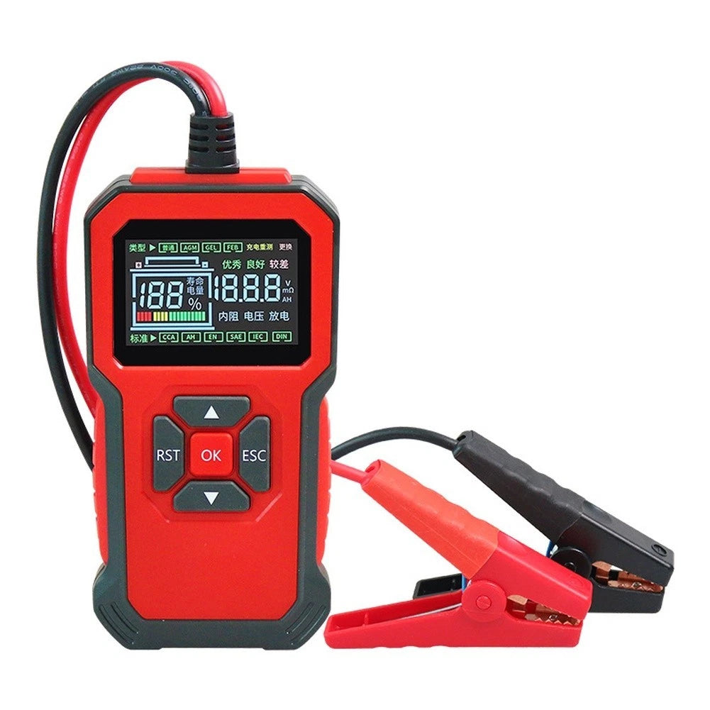 Smart Battery Tester for 12V/24V Vehicles (Garage Use, Roadside Diagnostics)