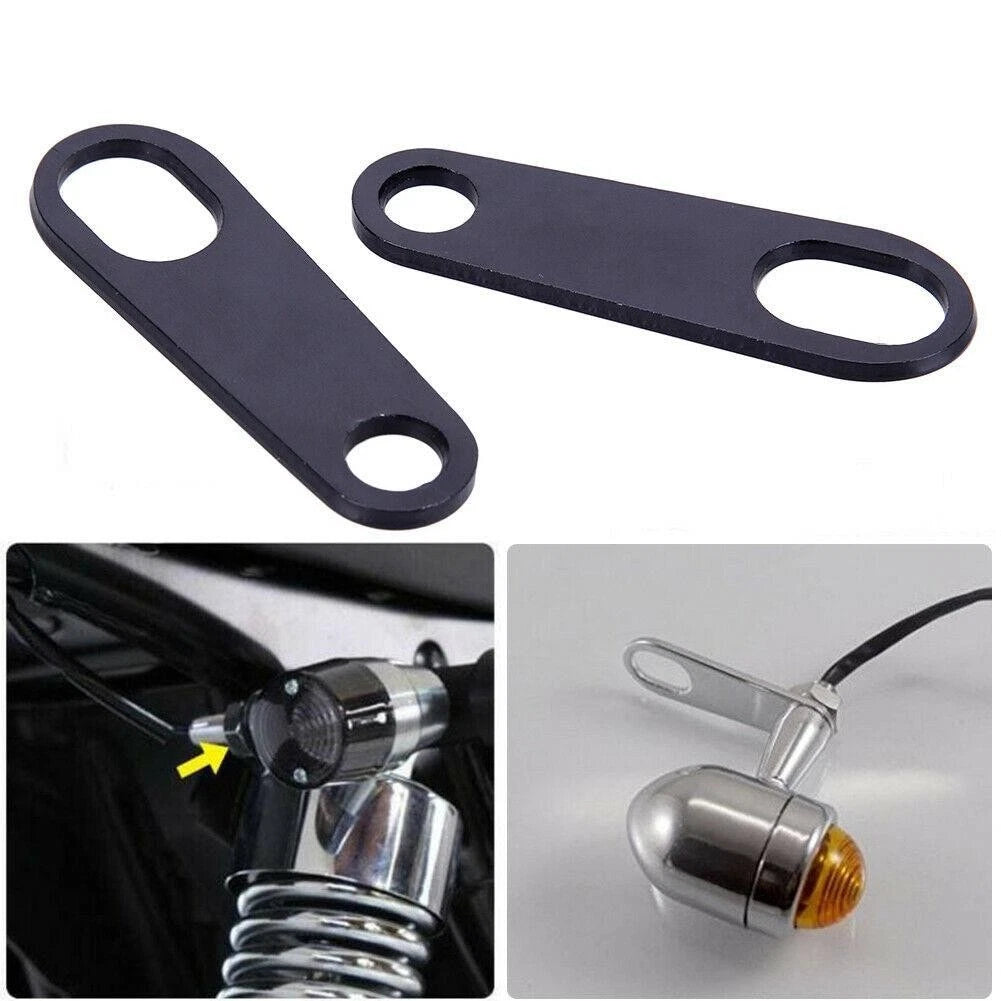 Indicator Motorcycle Shock Brackets for - Black