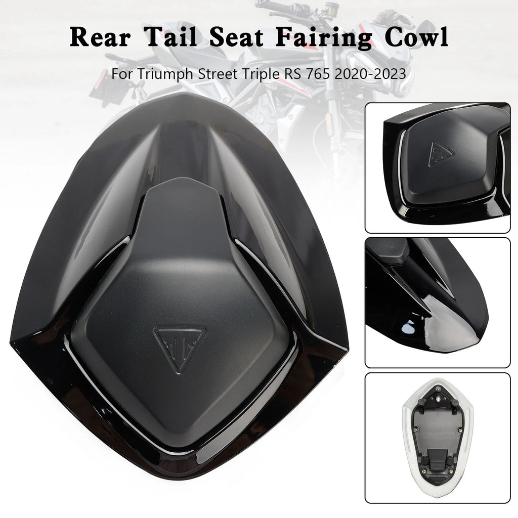 Rear Tail Seat Fairing Cowl Cover for Street Triple RS 765 (2020–2024) Black