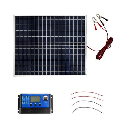 22W Polycrystalline Solar Panel for 12V System Power Supply (Outdoor Camping)