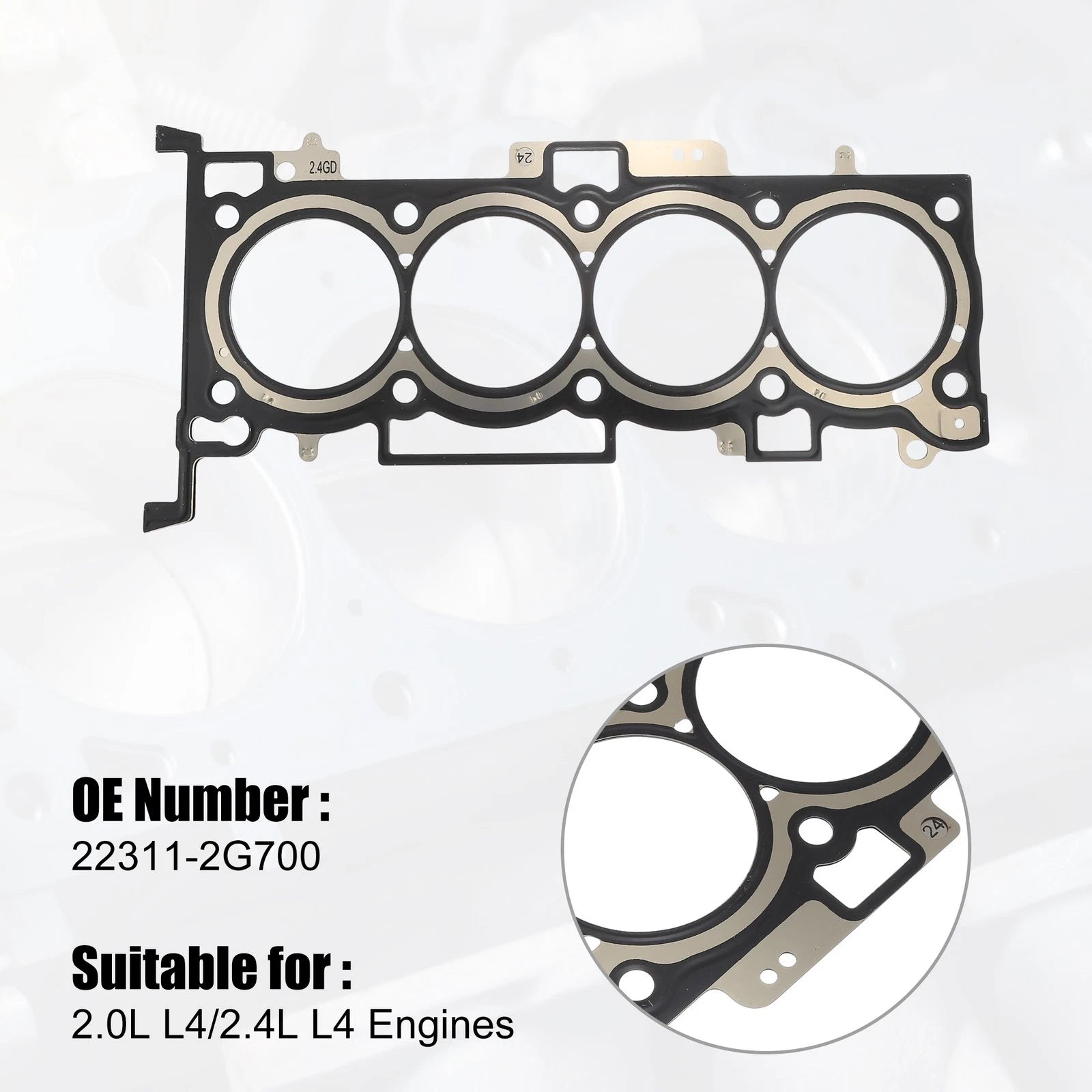 Cylinder Head Gasket Replacement for Hyundai Santa Fe Sonata (2011–2020)