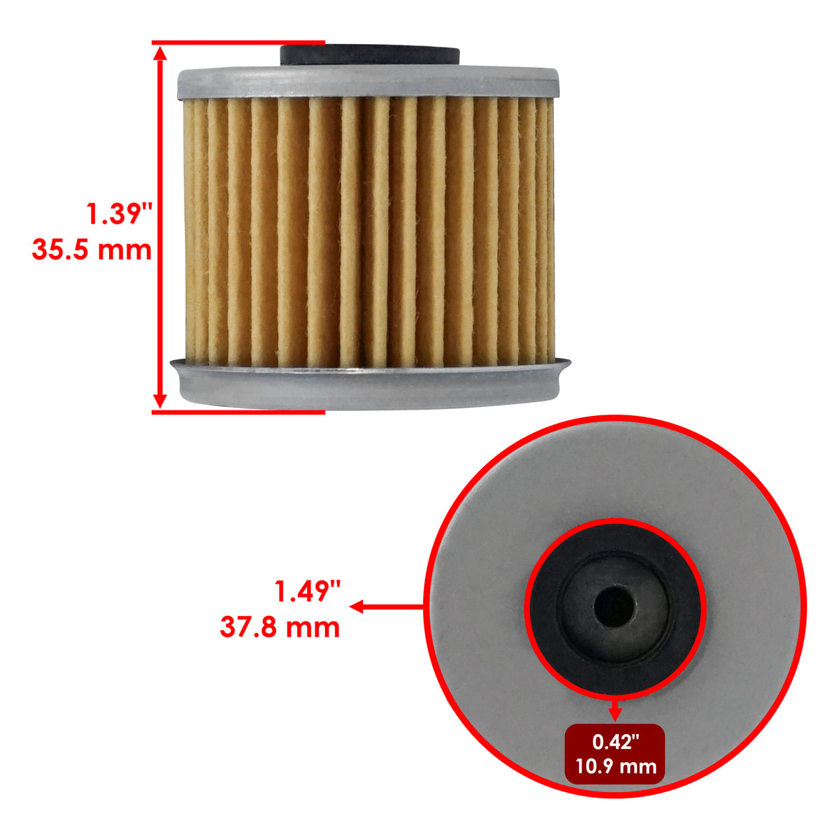 Oil Cooler Filter Replacement for Honda Pioneer 1000 SXS1000M3 (2016–2025)
