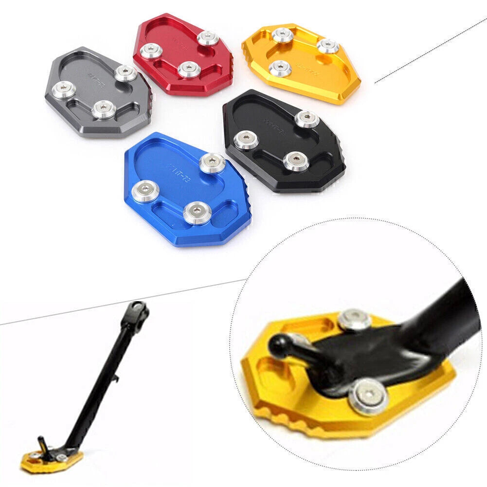 Kickstand Side Stand Plate Pad for Yamaha FZ6-S2 (2004–2009) Titanium