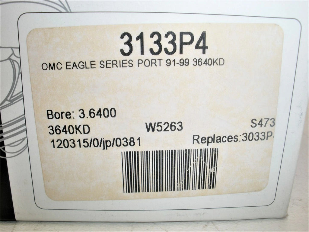 Wiseco 3133P4 Piston Kit for OMC V4/V6 Eagle Series (60°)