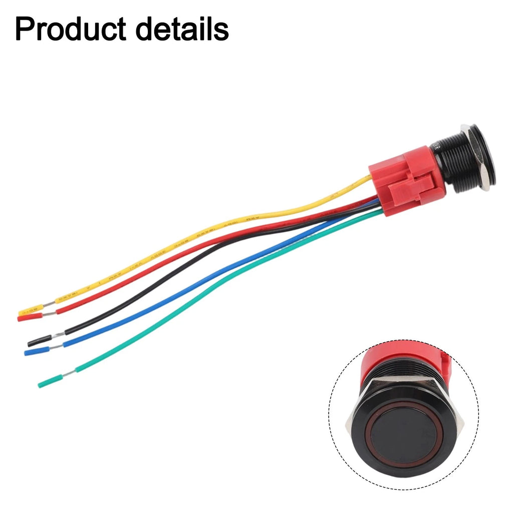22mm Metal Push Button Switch for Universal Applications (12V, IP67)