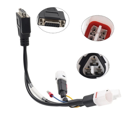 OBD2 Adapter Diagnostic Connector Cable for Yamaha 3 Pin, 4 Pin & Honda 4 Pin