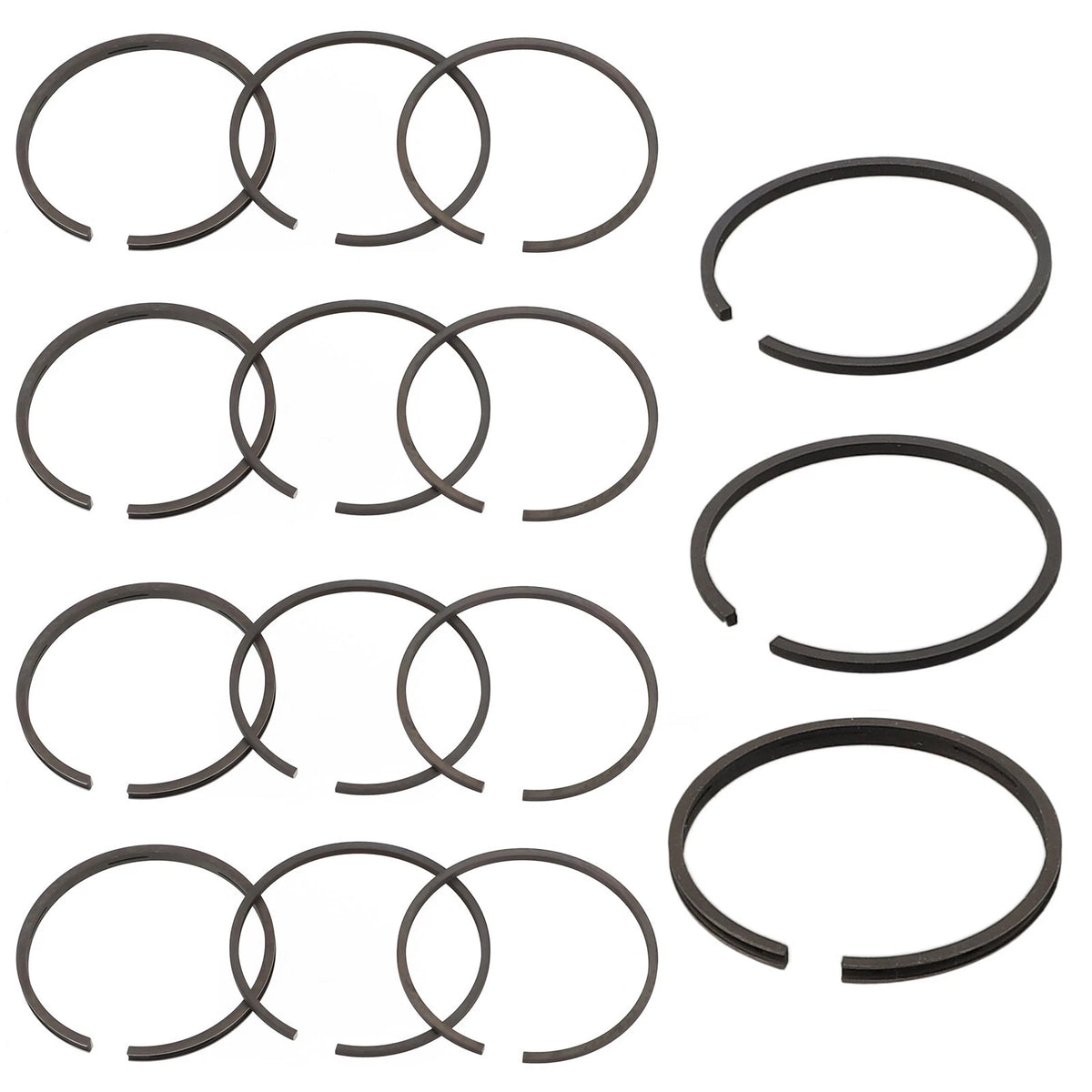Piston Rings for Air Compressor 48mm Cylinder 10 Gas 5 Oil