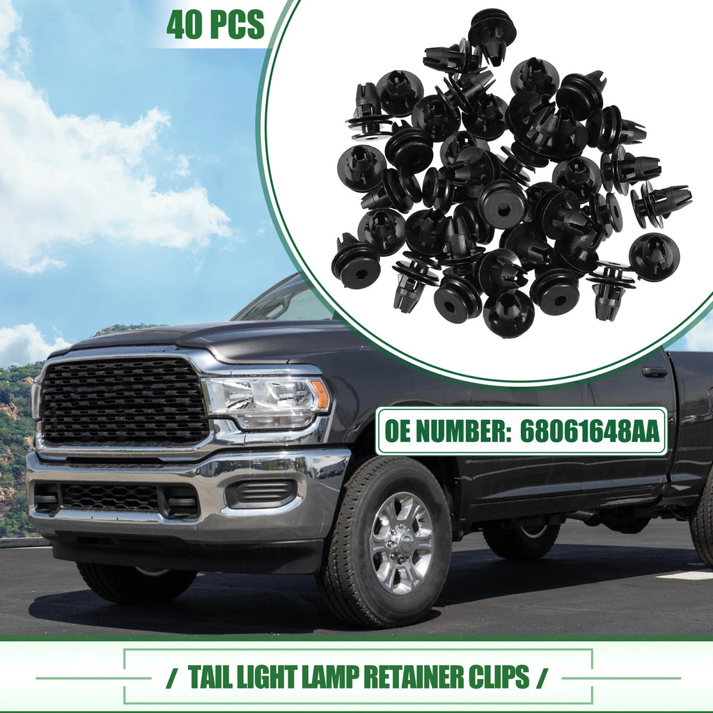 Tail Light Retainer Clip Kit (40 Pcs) for Dodge Ram 1500 (2010–2018)