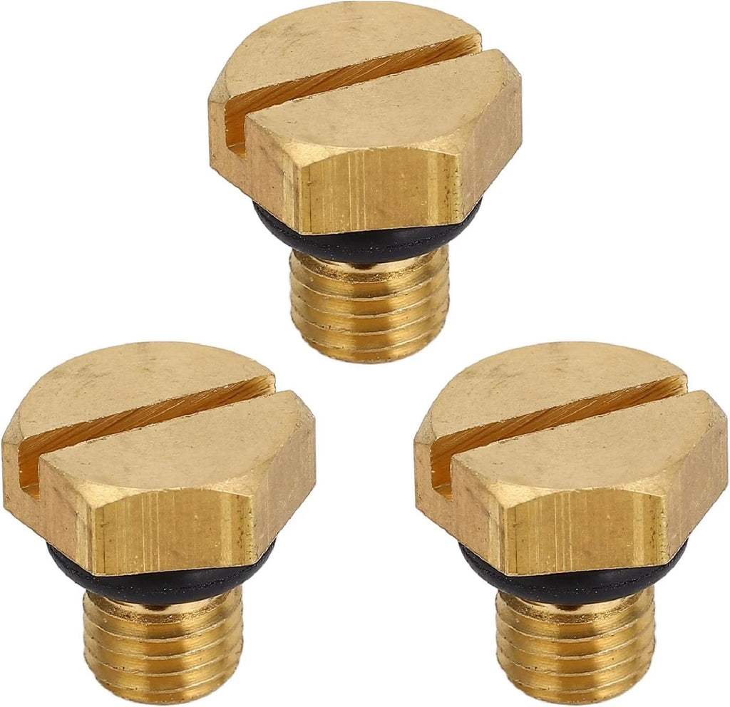 3 Pcs Screw Drain with O-Ring for Yamaha (6H3-14992-00-00, 663-14992-00-00)