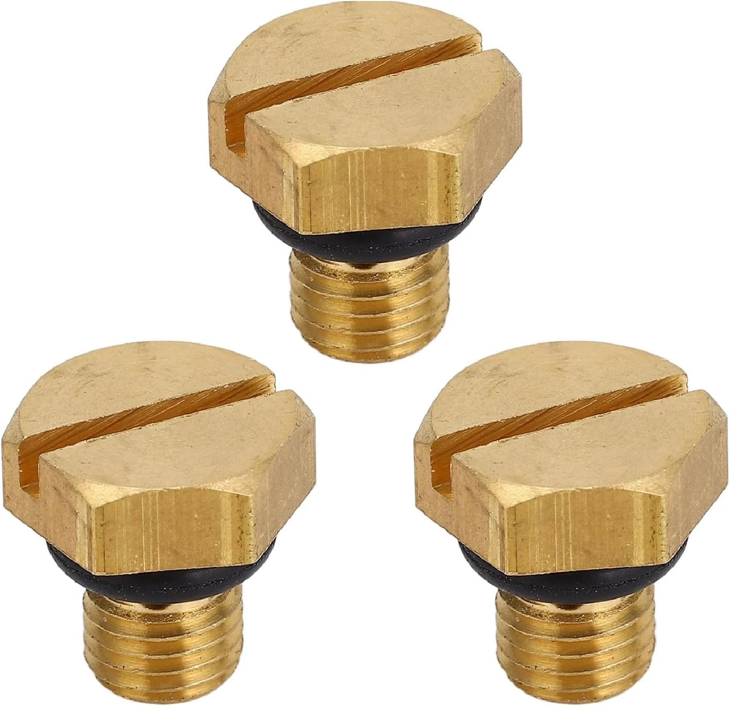 3 Pcs Screw Drain with O-Ring for Yamaha (6H3-14992-00-00, 663-14992-00-00)