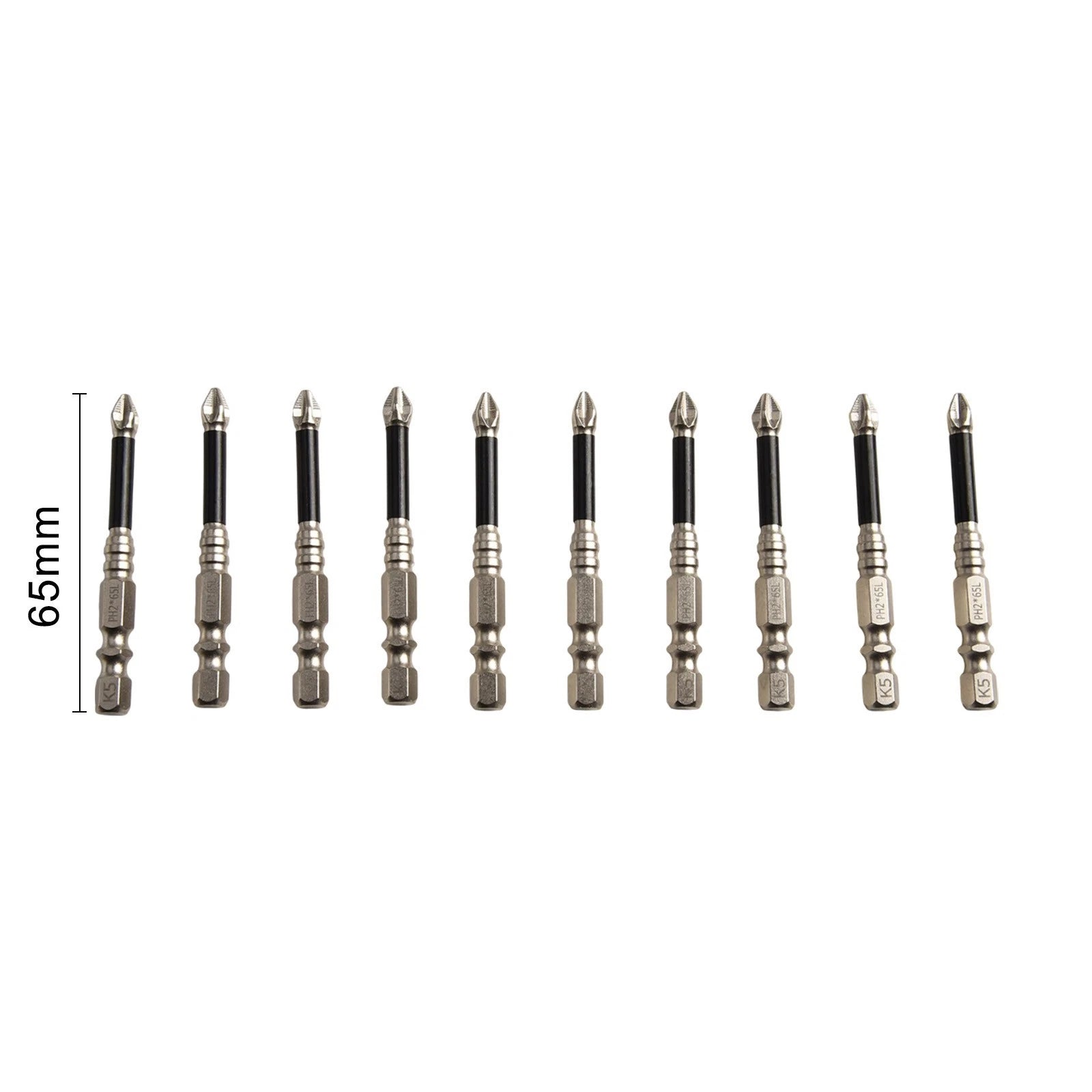 10-Piece Magnetic Screwdriver Bit Set for Strong Driving