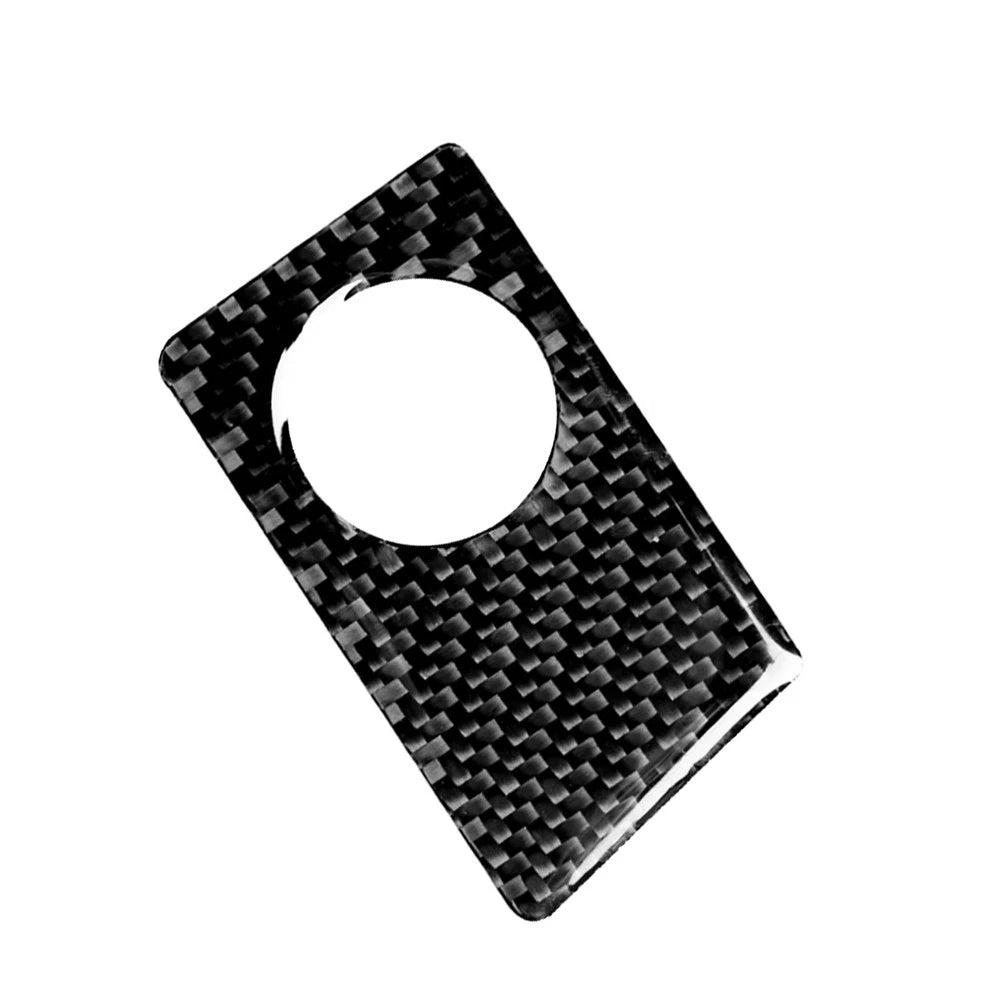 RHD Carbon Fiber Interior Ignition Switch Button Cover Trim For Audi A4 S4 A5