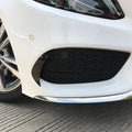 Carbon Look Front Bumper Canards for Benz C-Class AMG-Line W205 (2015–2019)