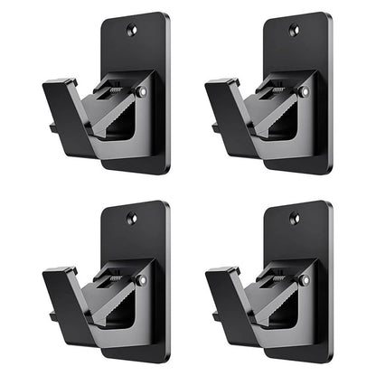 Set of 4 No Drill Curtain Rod Brackets for Bathroom Kitchen Bedroom